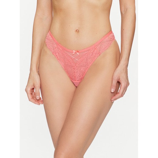 Hunkemöller Stringi Arabella 204672 Koralowy ze sklepu MODIVO w kategorii Majtki damskie - zdjęcie 182642952