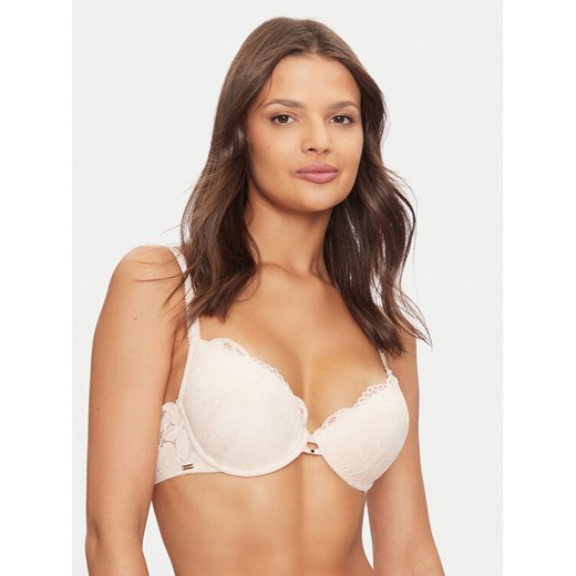 Selmark Biustonosz push-up Federica 61113 Beżowy ze sklepu MODIVO w kategorii Biustonosze - zdjęcie 182643002