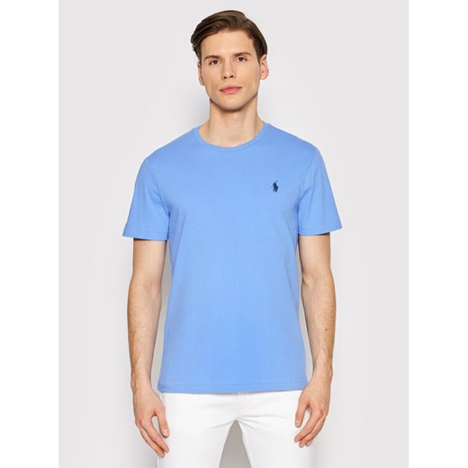 Polo Ralph Lauren T-Shirt 710671438230 Błękitny Custom Slim Fit Polo Ralph Lauren XXL MODIVO
