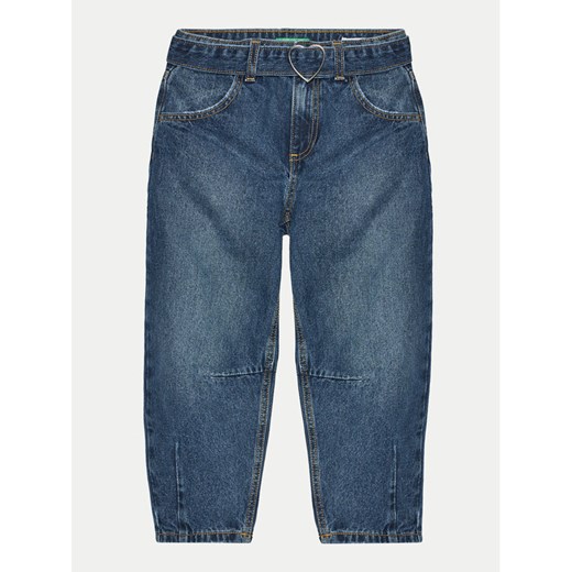 United Colors Of Benetton Jeansy 4AW7CE033 Niebieski Slouchy Fit ze sklepu MODIVO w kategorii Spodnie dziewczęce - zdjęcie 182643012
