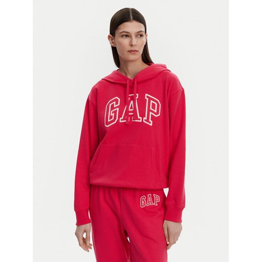 Gap Bluza 870537-08 Różowy Relaxed Fit ze sklepu MODIVO w kategorii Bluzy damskie - zdjęcie 182643042