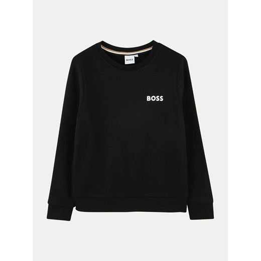 Boss Bluza J51190 S Czarny Regular Fit ze sklepu MODIVO w kategorii Bluzy chłopięce - zdjęcie 182643114