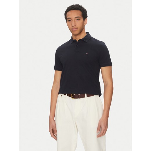 Tommy Hilfiger Polo Vertical MW0MW38951 Granatowy Regular Fit ze sklepu MODIVO w kategorii T-shirty męskie - zdjęcie 182643133
