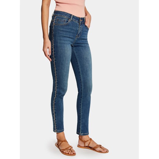 Morgan Jeansy 231-PCLEM Niebieski Slim Fit ze sklepu MODIVO w kategorii Jeansy damskie - zdjęcie 182643263