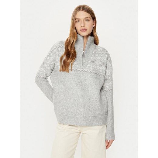 Guess Sweter W4PR1A Z3LQ0 Szary Regular Fit ze sklepu MODIVO w kategorii Swetry damskie - zdjęcie 182643321