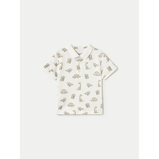 Mayoral Polo 1109 Biały Regular Fit ze sklepu MODIVO w kategorii Koszulki niemowlęce - zdjęcie 182643331