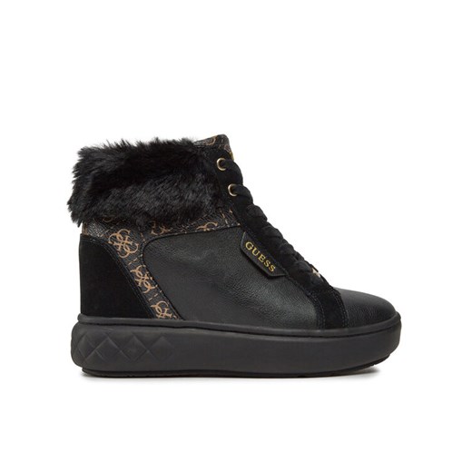 Guess Sneakersy Roxana FL8ROX FAL12 Czarny ze sklepu MODIVO w kategorii Botki - zdjęcie 182643361