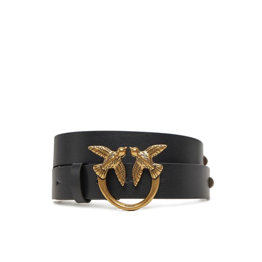 PINKO Pasek Damski Love Berry H3 Belt 20251 PLT01 100125 A2CB Czarny ze sklepu MODIVO w kategorii Paski damskie - zdjęcie 182643363