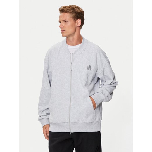 adidas Bluza Elevated ALL SZN Terry Loop IY6584 Szary Loose Fit ze sklepu MODIVO w kategorii Bluzy męskie - zdjęcie 182643364
