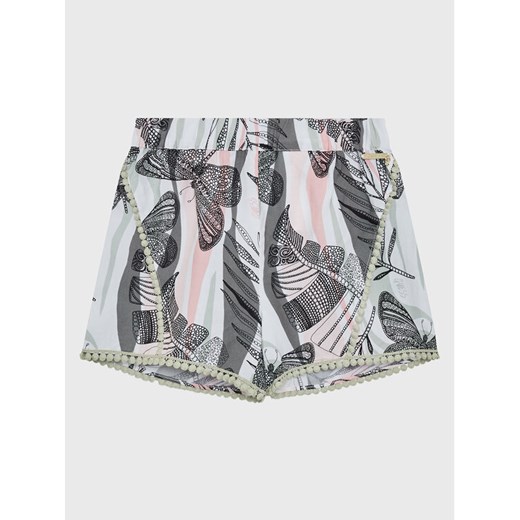 Guess Szorty materiałowe J3GD05 WFBN0 Zielony Relaxed Fit ze sklepu MODIVO w kategorii Spodenki dziewczęce - zdjęcie 182643401