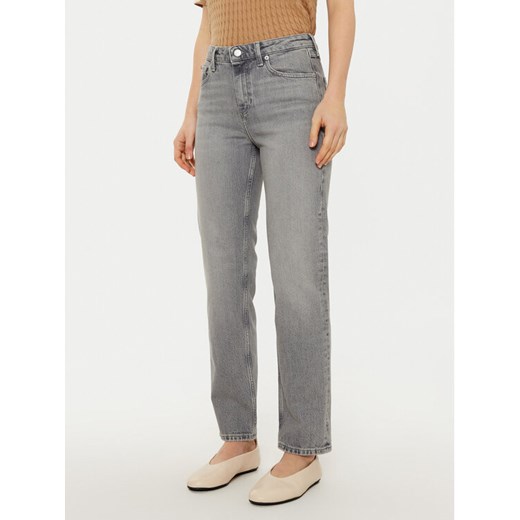 Tommy Hilfiger Jeansy Classic WW0WW43704 Szary Straight Fit ze sklepu MODIVO w kategorii Jeansy damskie - zdjęcie 182643413