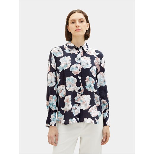 Tom Tailor Koszula 1037889 Granatowy Regular Fit ze sklepu MODIVO w kategorii Koszule damskie - zdjęcie 182643474