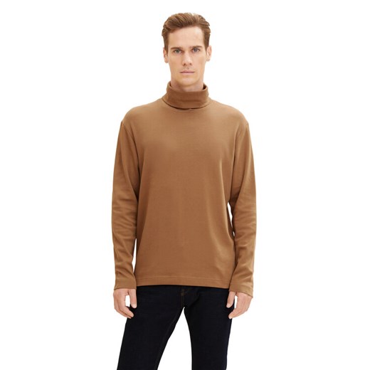 Tom Tailor Golf 1034387 Brązowy Regular Fit ze sklepu MODIVO w kategorii Swetry męskie - zdjęcie 182643510