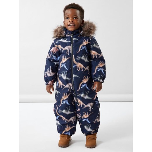 NAME IT Kombinezon zimowy 13216418 Granatowy Regular Fit ze sklepu MODIVO w kategorii Kombinezony chłopięce - zdjęcie 182643512