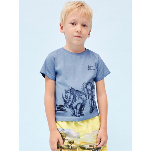 Mayoral T-Shirt 3011 Niebieski Regular Fit ze sklepu MODIVO w kategorii T-shirty chłopięce - zdjęcie 182643514