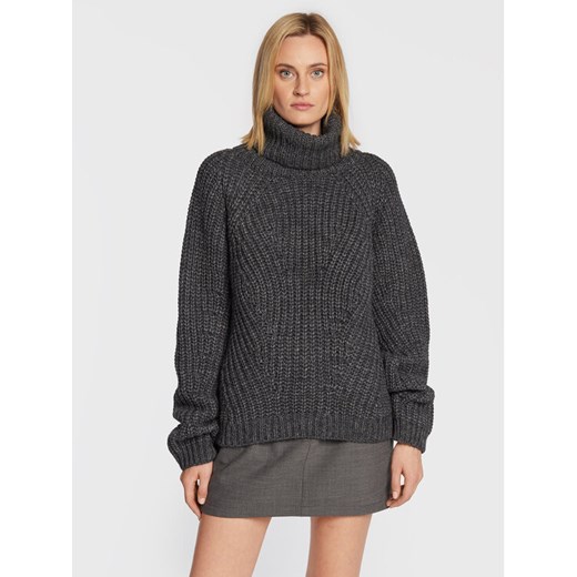Herskind Golf Henny 4508750 Szary Regular Fit ze sklepu MODIVO w kategorii Swetry damskie - zdjęcie 182643543