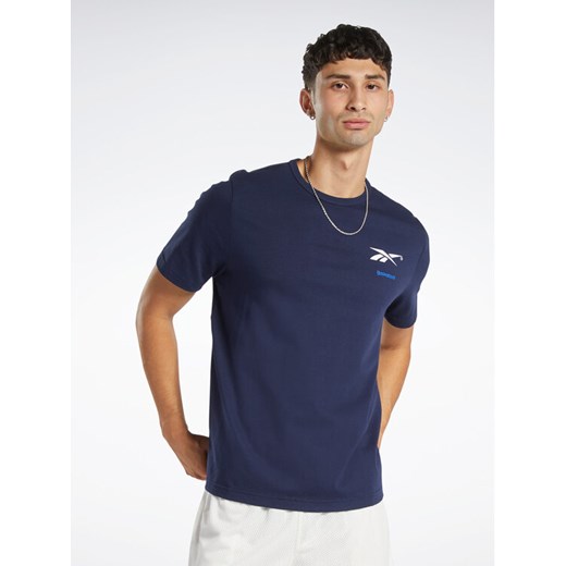 Reebok T-Shirt Reebok Basketball Court Top T-Shirt HM6239 Niebieski Relaxed Fit ze sklepu MODIVO w kategorii T-shirty męskie - zdjęcie 182643580