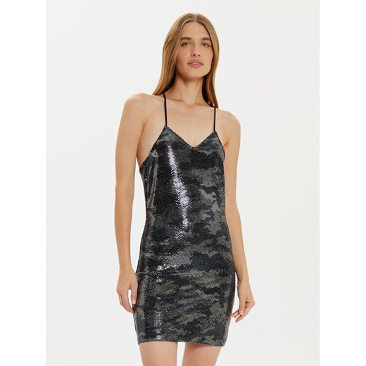 Noisy May Sukienka koktajlowa Shimmer 27032000 Czarny Slim Fit ze sklepu MODIVO w kategorii Sukienki - zdjęcie 182643680