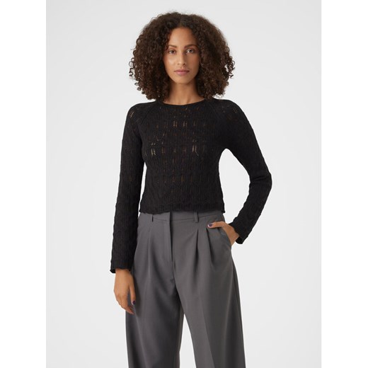 Vero Moda Sweter Fabienne 10299617 Czarny Slim Fit ze sklepu MODIVO w kategorii Swetry damskie - zdjęcie 182643713