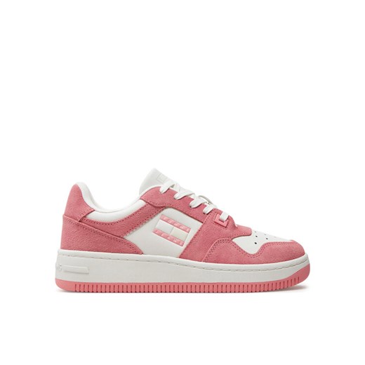 Tommy Jeans Sneakersy Tjw Retro Basket Washed Suede EN0EN02486 Różowy Tommy Jeans 36 MODIVO