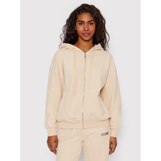 Kontatto Bluza SDK504 Beżowy Regular Fit ze sklepu MODIVO w kategorii Bluzy damskie - zdjęcie 182643804