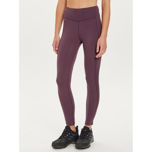 4F Legginsy 4FWAW24TFTIF266 Fioletowy Slim Fit ze sklepu MODIVO w kategorii Spodnie damskie - zdjęcie 182643832