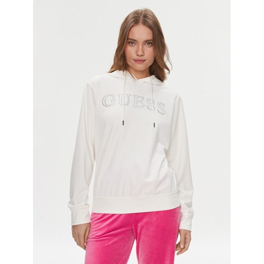 Guess Bluza Couture V4RQ25 KBXI2 Écru Regular Fit ze sklepu MODIVO w kategorii Bluzy damskie - zdjęcie 182643850