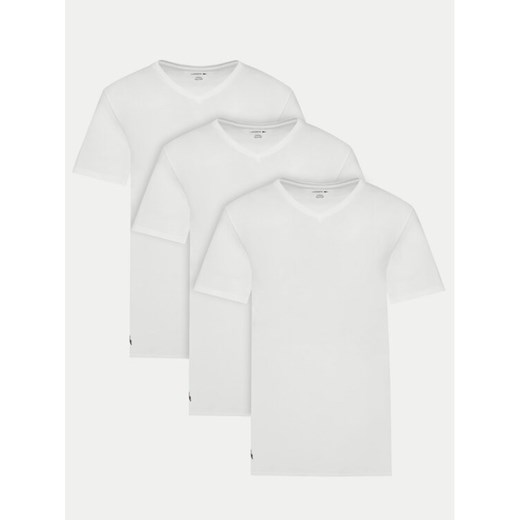Lacoste Komplet 3 t-shirtów TH9008 Biały Slim Fit ze sklepu MODIVO w kategorii T-shirty męskie - zdjęcie 182643940