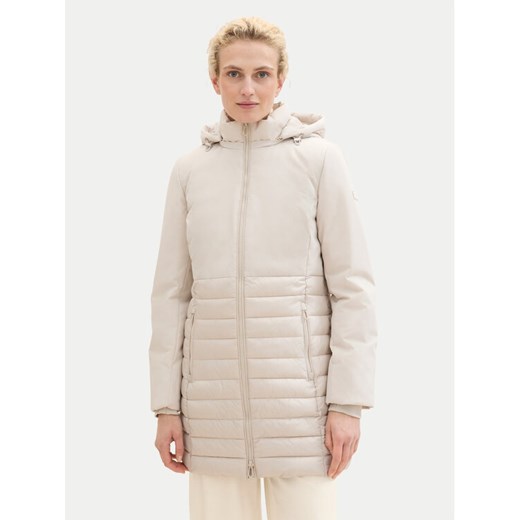 Tom Tailor Parka 1041491 Beżowy Regular Fit ze sklepu MODIVO w kategorii Parki damskie - zdjęcie 182643972