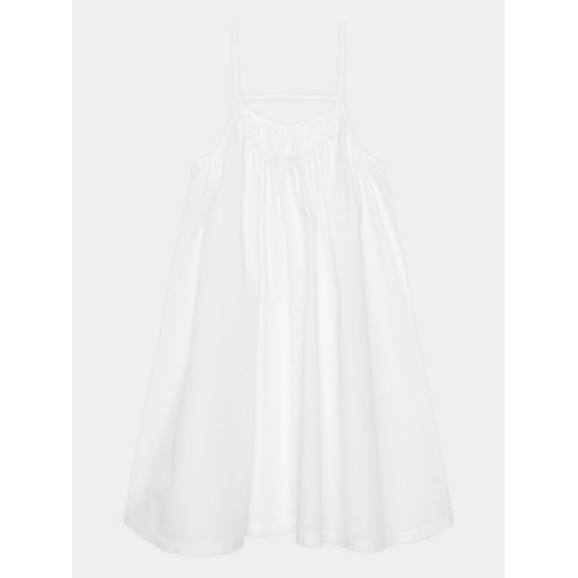 United Colors Of Benetton Sukienka codzienna 4EW7CV01D Biały Regular Fit ze sklepu MODIVO w kategorii Sukienki dziewczęce - zdjęcie 182643981