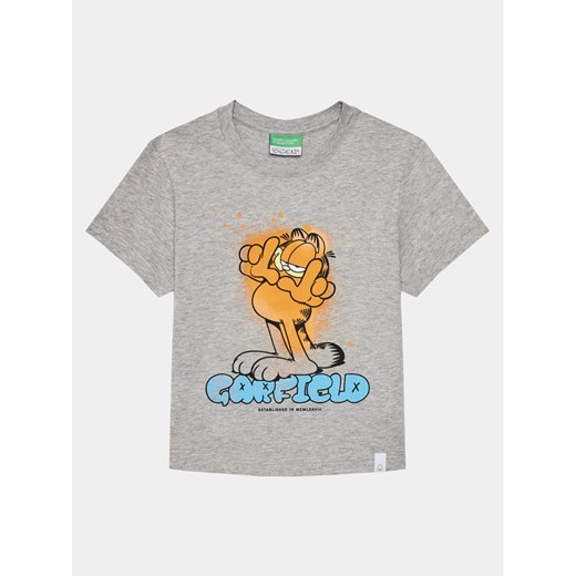 United Colors Of Benetton T-Shirt 3096G10G5 Szary Regular Fit ze sklepu MODIVO w kategorii T-shirty chłopięce - zdjęcie 182643991