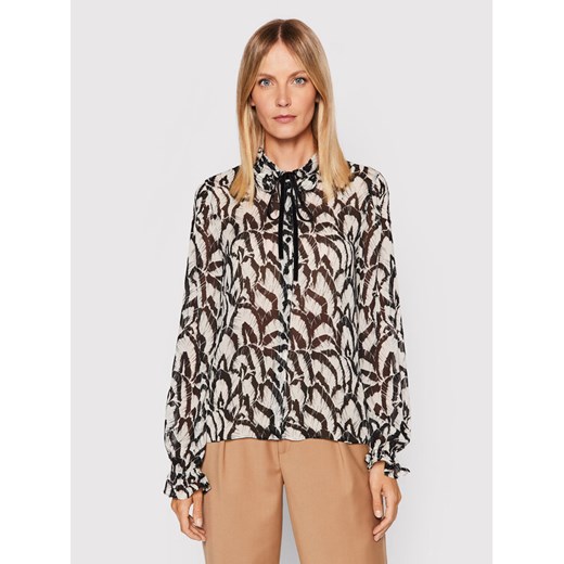 The Kooples Bluzka FTOP25015K Czarny Relaxed Fit ze sklepu MODIVO w kategorii Bluzki damskie - zdjęcie 182644184