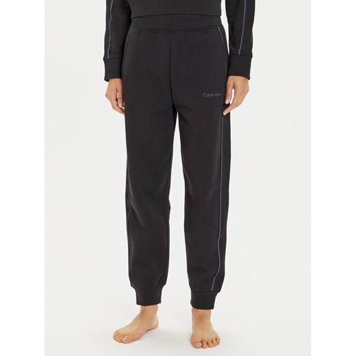 Calvin Klein Underwear Spodnie dresowe 000QS7262E Czarny Regular Fit ze sklepu MODIVO w kategorii Spodnie damskie - zdjęcie 182644242
