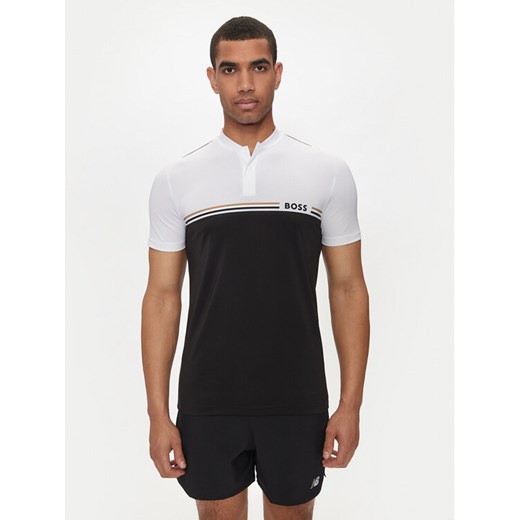 Boss Polo Pariq MB 6 50519864 Czarny Slim Fit ze sklepu MODIVO w kategorii T-shirty męskie - zdjęcie 182644252