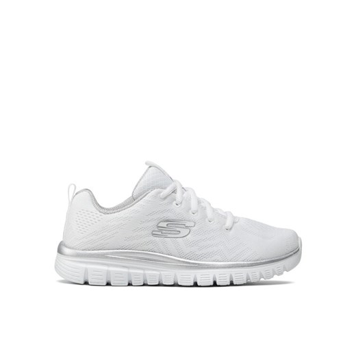 Skechers Sneakersy Get Connected 12615/WSL Biały ze sklepu MODIVO w kategorii Buty sportowe damskie - zdjęcie 182644301