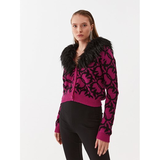 Pinko Kardigan Pony 101576 A11F Kolorowy Relaxed Fit ze sklepu MODIVO w kategorii Swetry damskie - zdjęcie 182644322