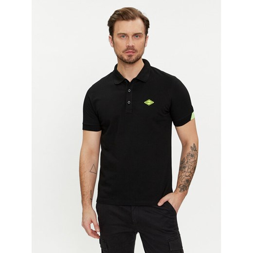 Replay Polo M3540A.000.20623 Czarny Regular Fit ze sklepu MODIVO w kategorii T-shirty męskie - zdjęcie 182644341