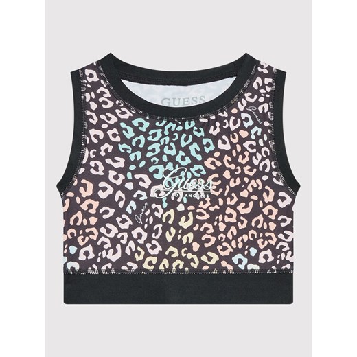 Guess Top J2YI31 MC01P Czarny Slim Fit ze sklepu MODIVO w kategorii Bluzki dziewczęce - zdjęcie 182644352