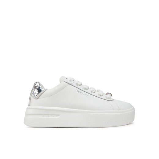 REPLAY Sneakersy GWZ4N .000.C0021L Biały ze sklepu MODIVO w kategorii Buty sportowe damskie - zdjęcie 182644412