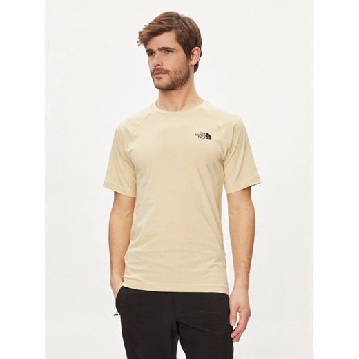 The North Face T-Shirt NF0A87NU Beżowy Regular Fit ze sklepu MODIVO w kategorii T-shirty męskie - zdjęcie 182644492