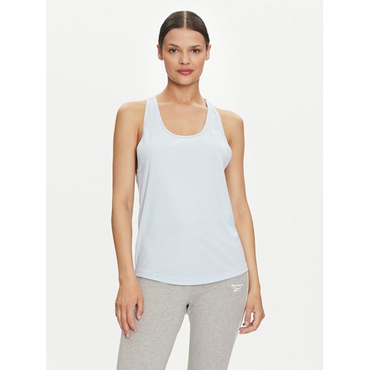 Reebok Top Id Train Mesh Back Tank 100035728 Niebieski Regular Fit ze sklepu MODIVO w kategorii Bluzki damskie - zdjęcie 182644600