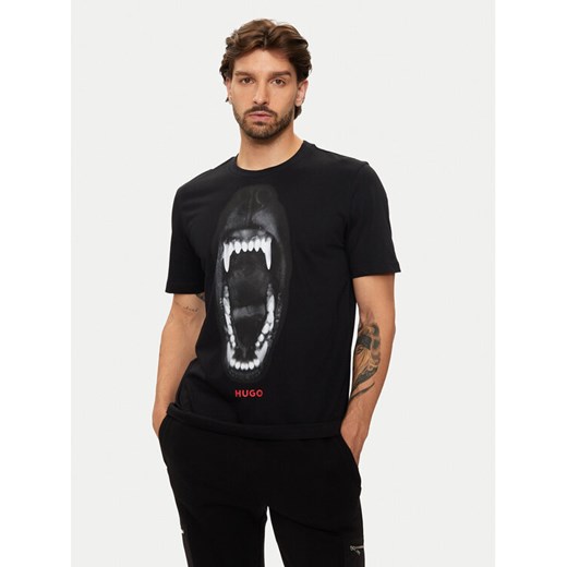 Hugo T-Shirt Dayaking 50523979 Czarny Regular Fit ze sklepu MODIVO w kategorii T-shirty męskie - zdjęcie 182644614