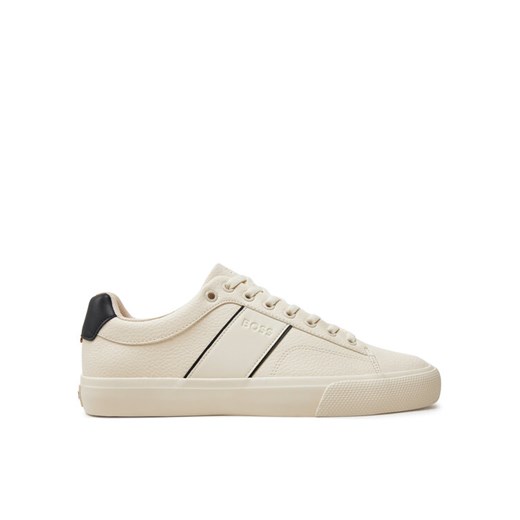 Boss Sneakersy Aiden 50522833 Beżowy ze sklepu MODIVO w kategorii Buty sportowe męskie - zdjęcie 182644630