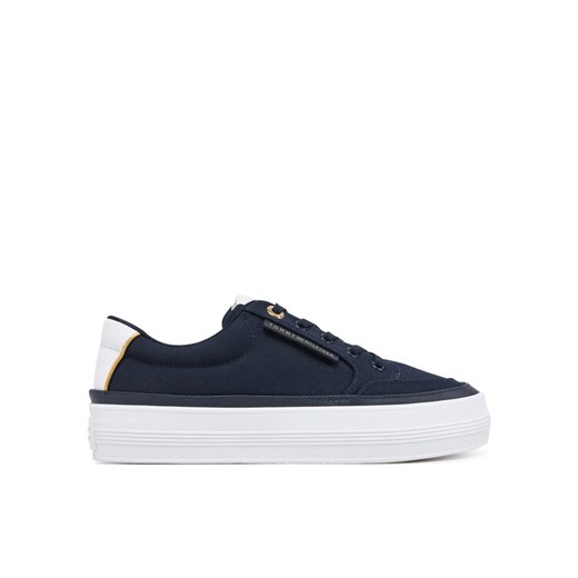Tommy Hilfiger Sneakersy Essential Vulc Textile Sneaker FW0FW08323 Granatowy ze sklepu MODIVO w kategorii Buty sportowe damskie - zdjęcie 182644661
