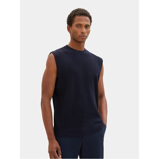 Tom Tailor Sweter 1038691 Granatowy Regular Fit ze sklepu MODIVO w kategorii Swetry męskie - zdjęcie 182644773