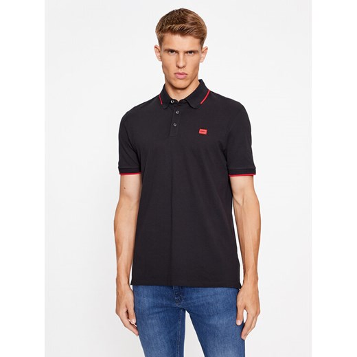 Hugo Polo Deresino232 50490775 Czarny Slim Fit ze sklepu MODIVO w kategorii T-shirty męskie - zdjęcie 182644830