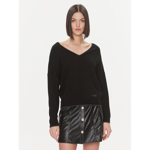 Liu Jo Sweter MF3392 MS49I Czarny Regular Fit ze sklepu MODIVO w kategorii Swetry damskie - zdjęcie 182644864