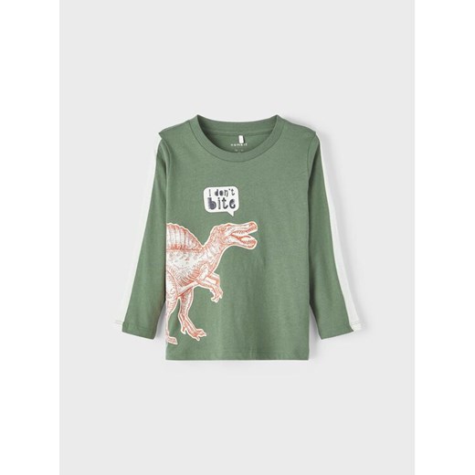 NAME IT Bluzka 13213233 Zielony Regular Fit ze sklepu MODIVO w kategorii T-shirty chłopięce - zdjęcie 182644891