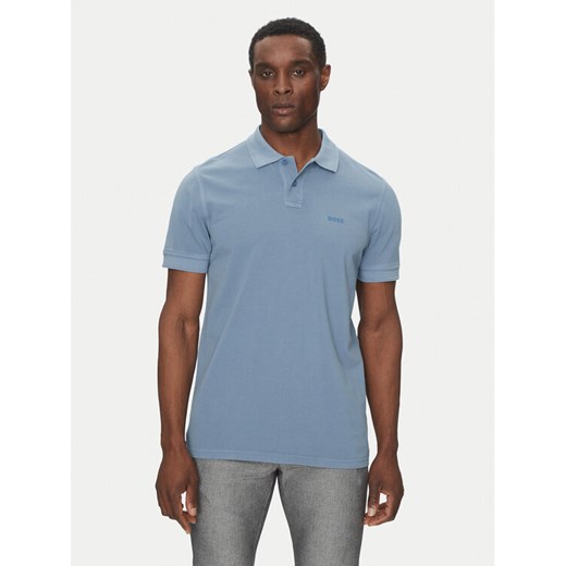 BOSS Polo Prime 50507813 Niebieski Regular Fit ze sklepu MODIVO w kategorii T-shirty męskie - zdjęcie 182644892