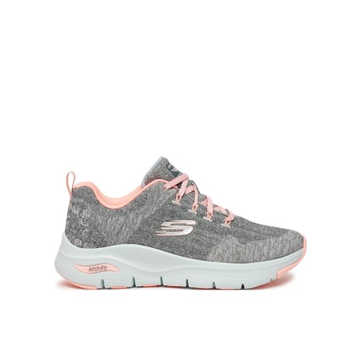 Skechers Sneakersy 149414/GYPK Szary ze sklepu MODIVO w kategorii Buty sportowe damskie - zdjęcie 182644914